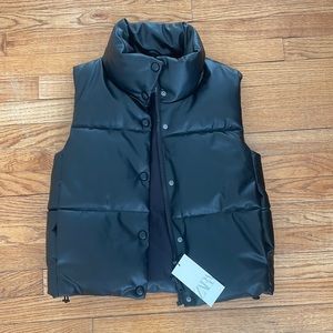 Zara Faux Leather Vest